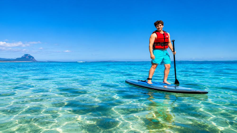 Transparent Paddleboard Experience on the West Coast of Mauritius